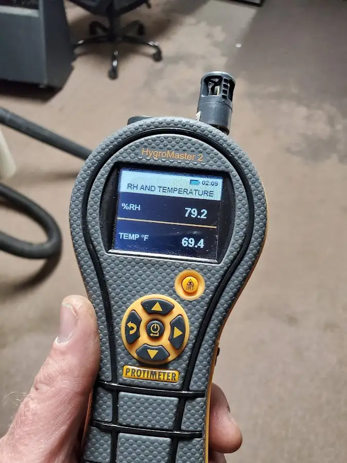Moisture meter humidity assessment for Fire & Smoke Damage Restoration in Walnut