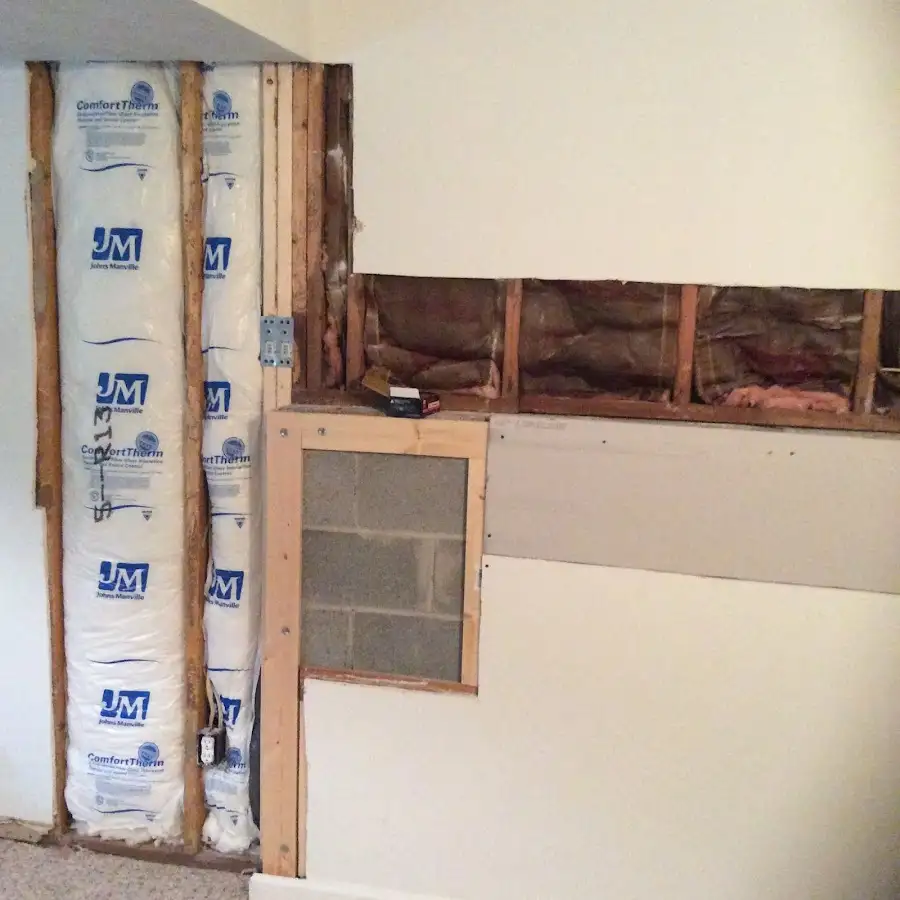 Wall insulation replacement during Contents Cleaning & Restoration in Walnut